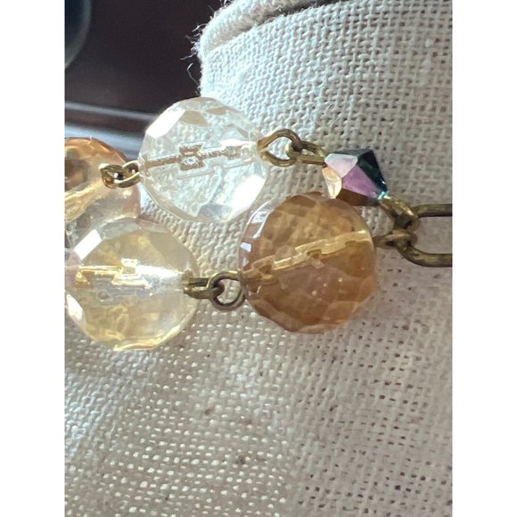 Vintage Double -Strand Faceted Glass Bead Necklace -- 20" - Picture 8 of 10